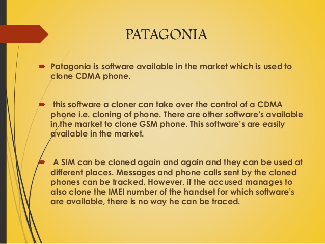 patagonia phone cloning software
